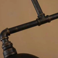 Black Metal Dual-Shade Industrial Pendant Light Fixture | Rebooters - Rebooters