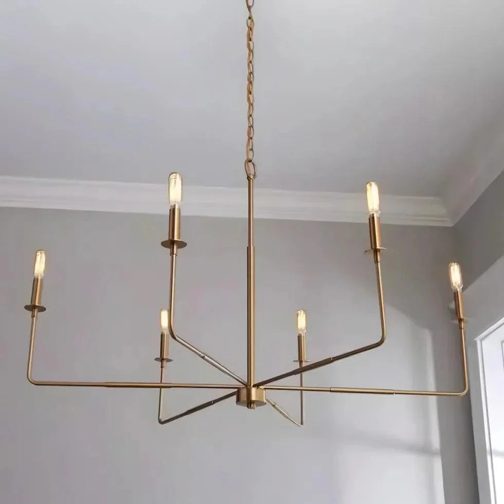 Black Candelabra Industrial Living Room Chandelier Light | Rebooters - Rebooters