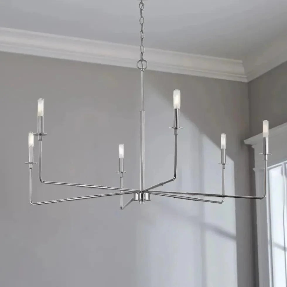 Black Candelabra Industrial Living Room Chandelier Light | Rebooters - Rebooters