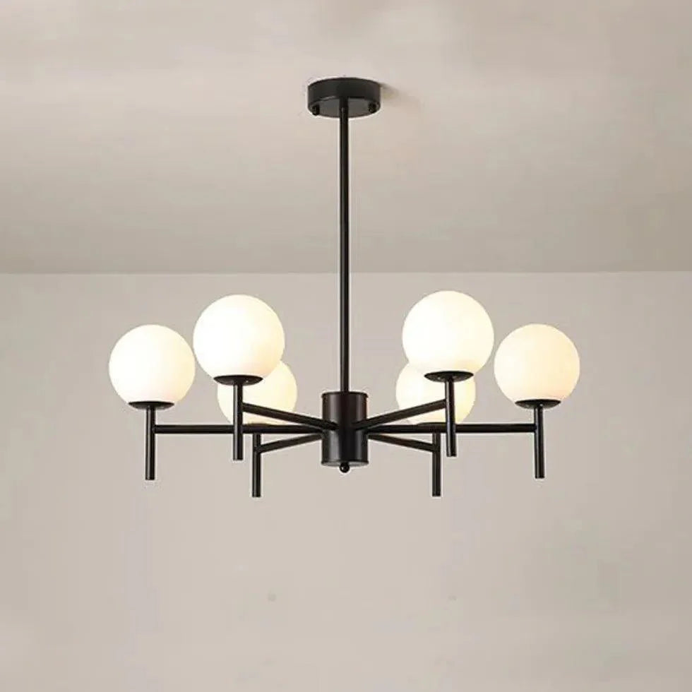 Multi-Light Spherical Glass Modern Chandelier for Living Room | Rebooters - Rebooters