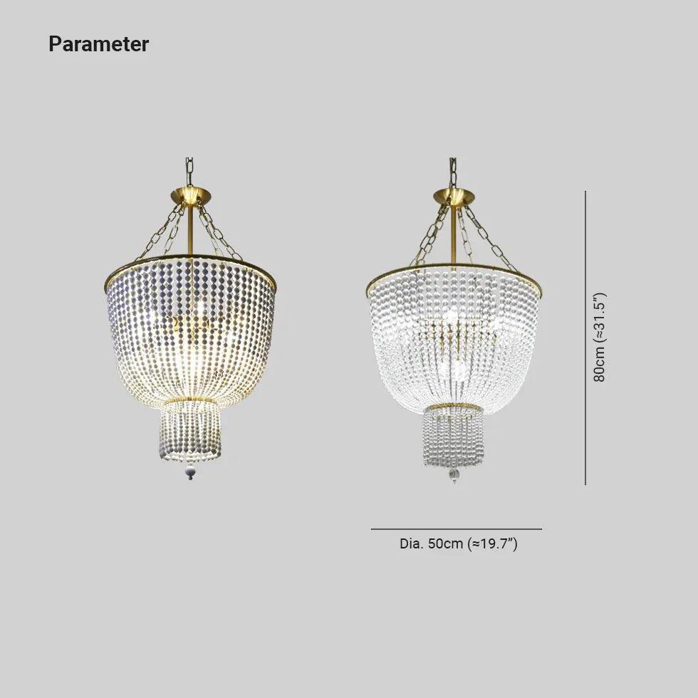 Pearl Curtain Waves for Living Room Chandelier Decor | Rebooters - Rebooters