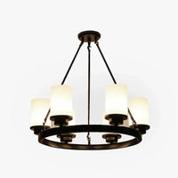 Multi-Light Glass Shades Black Pendant Light Fixture | Rebooters - Rebooters