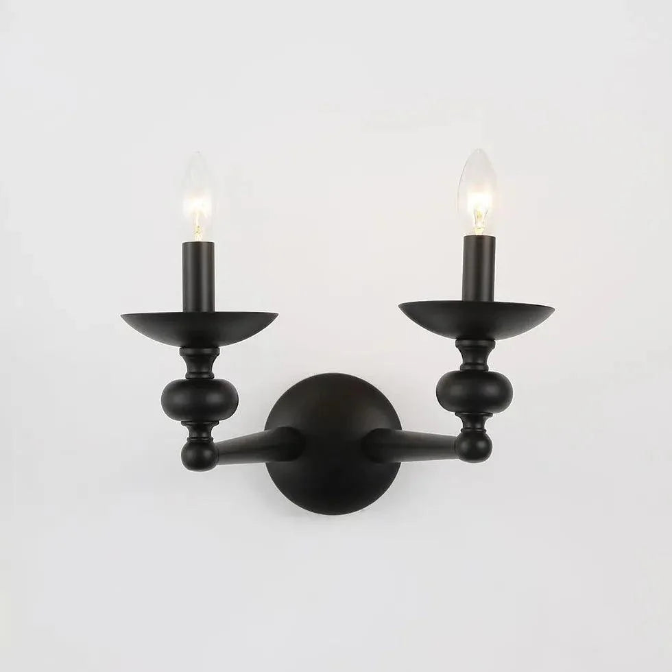 Black Candelabra Design Living Room Wall Light Fixture | Rebooters - Rebooters