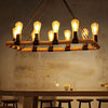 Rectangular Rope Structure Black Industrial Pendant Light Chandelier | Rebooters - Rebooters