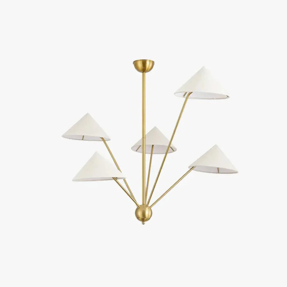 Multi-Arm Design Brass Living Room Chandelier Fixture | Rebooters - Rebooters