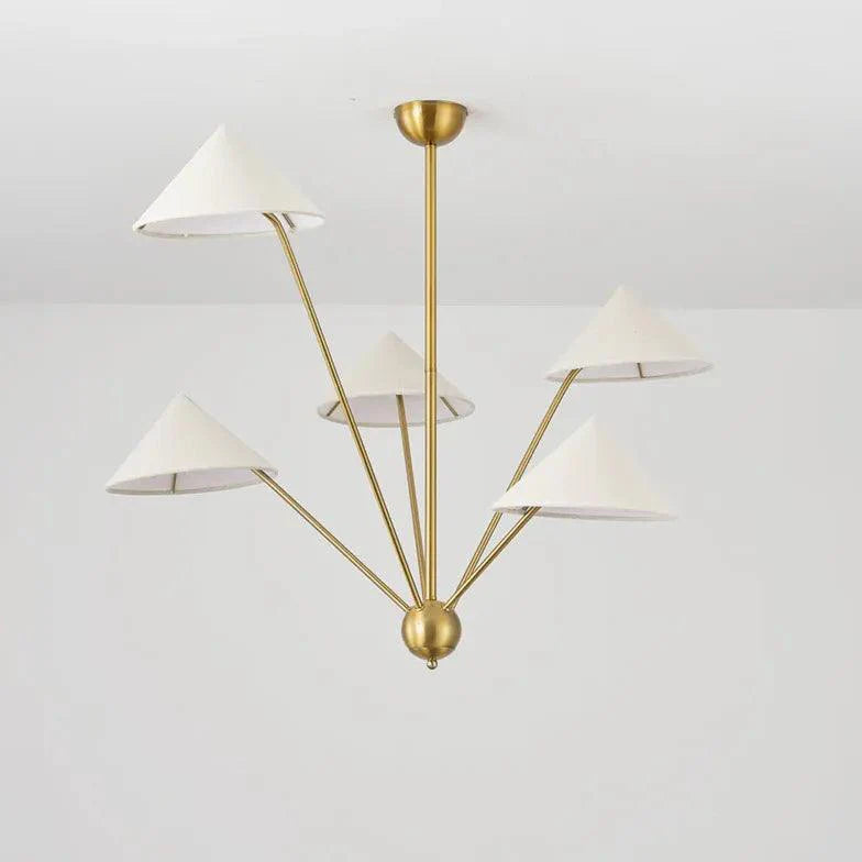 Multi-Arm Design Brass Living Room Chandelier Fixture | Rebooters - Rebooters