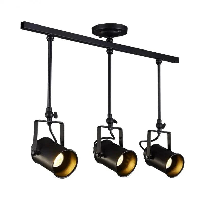 Three-Light Black Metal Ceiling Light for Home Decor - Rebooters