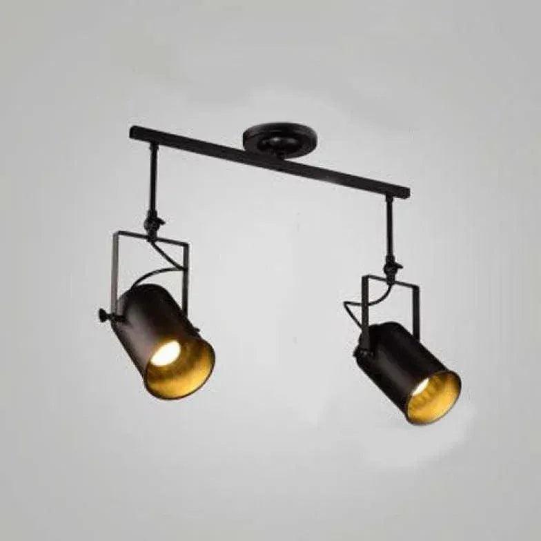 Three-Light Black Metal Ceiling Light for Home Decor - Rebooters