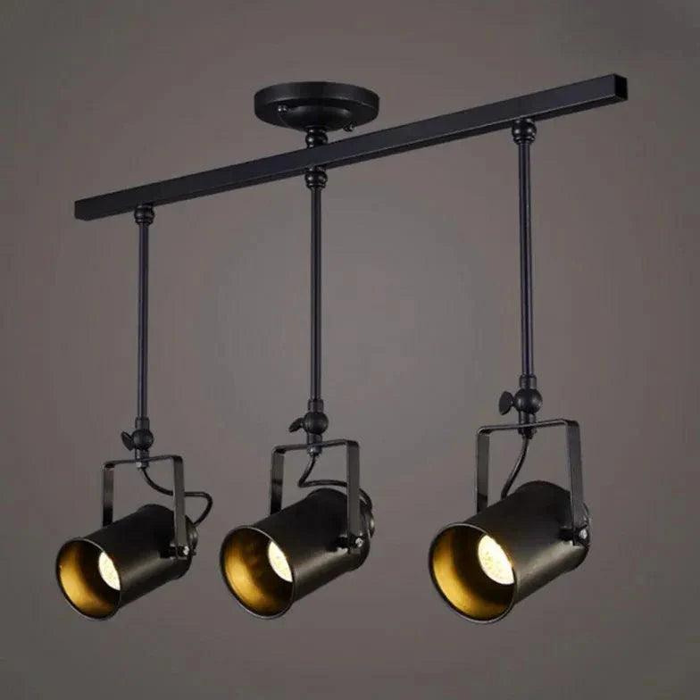 Three-Light Black Metal Ceiling Light for Home Decor - Rebooters