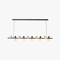Long Light Bulb Black Industrial Chandelier for Home Decor | Rebooters - Rebooters