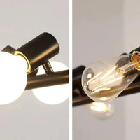 Long Light Bulb Black Industrial Chandelier for Home Decor | Rebooters - Rebooters