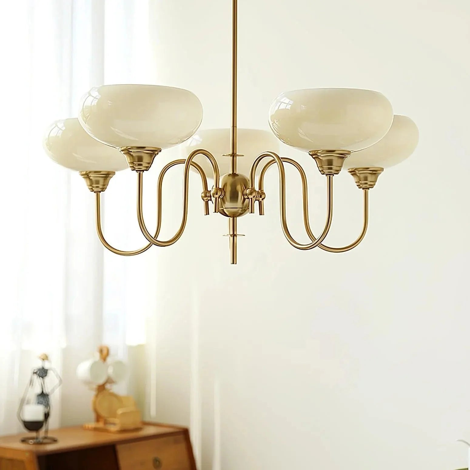 Milky White Glass Vintage Pendant Light for Home Decor | Rebooters - Rebooters