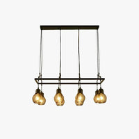 Grid Light Bulb Black Dining Room Chandelier for Elegance | Rebooters - Rebooters