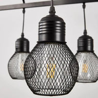 Grid Light Bulb Black Dining Room Chandelier for Elegance | Rebooters - Rebooters
