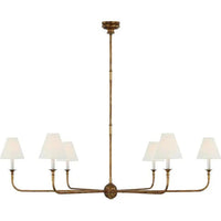 Six-Light White Shade Vintage Chandelier for Elegant Spaces | Rebooters - Rebooters