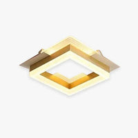 Square Gold Modern Corridor Ceiling Light for Indoor Use - Rebooters
