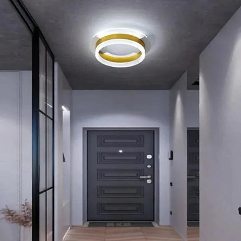 Square Gold Modern Corridor Ceiling Light for Indoor Use - Rebooters