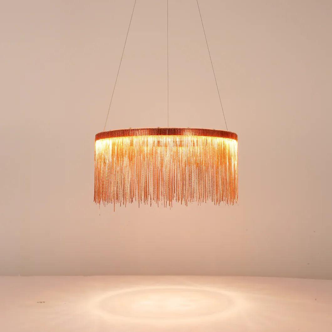 Ring-Shaped Tassel Modern Luxury Pendant Light Fixture | Rebooters - Rebooters