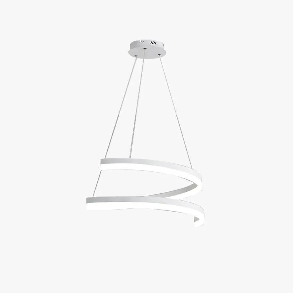 Office White Led Modern Chandelier for Elegant Spaces | Rebooters - Rebooters