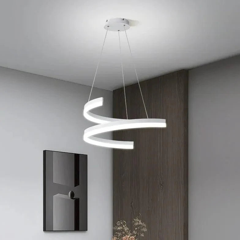 Office White Led Modern Chandelier for Elegant Spaces | Rebooters - Rebooters