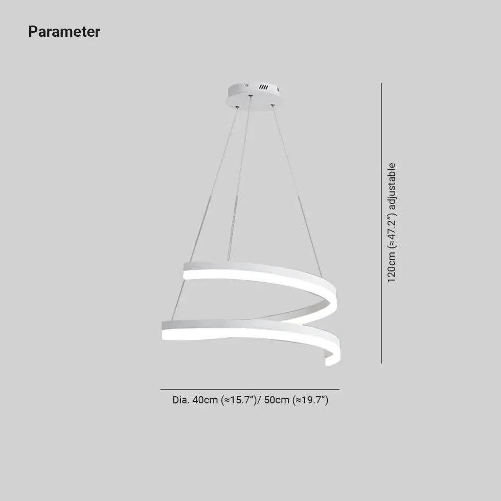 Office White Led Modern Chandelier for Elegant Spaces | Rebooters - Rebooters