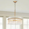 Ring Crystal Gold Living Room Pendant Light Fixture | Rebooters - Rebooters