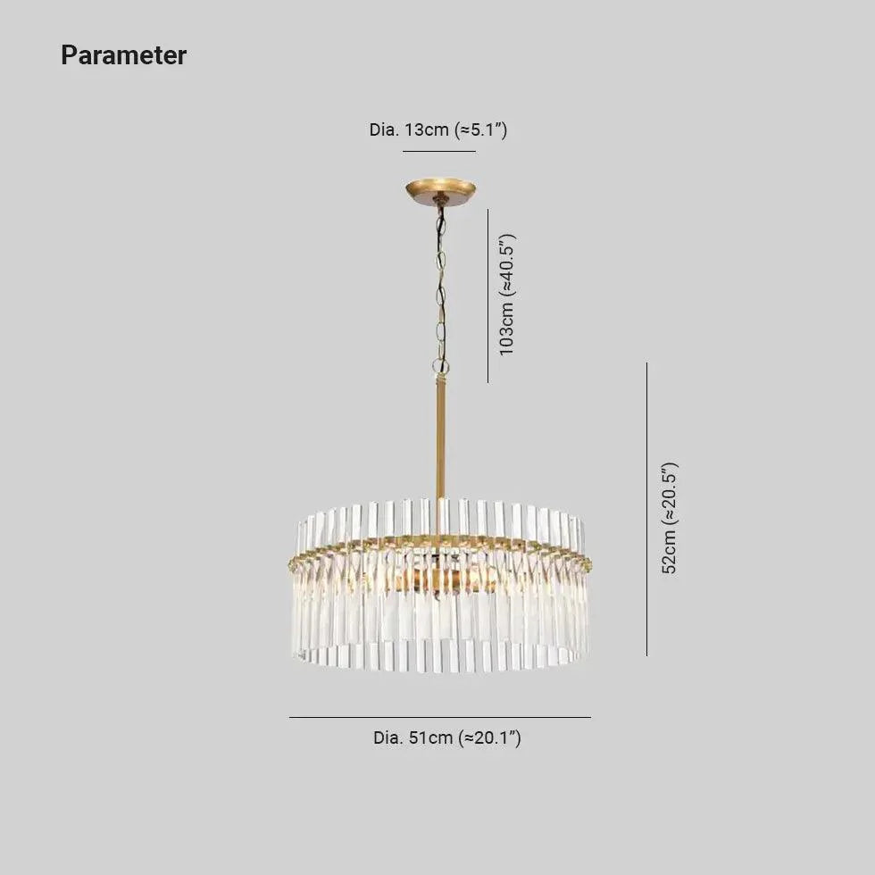 Ring Crystal Gold Living Room Pendant Light Fixture | Rebooters - Rebooters