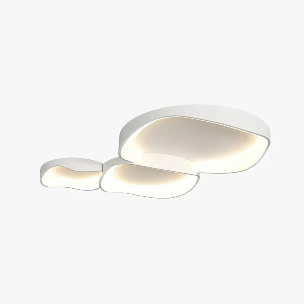 Streamlined Circular Design White LED Ceiling Light Fixture - Rebooters