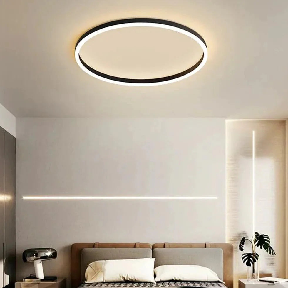 Circular Hollow Modern LED Flush Ceiling Lights for Home - Rebooters