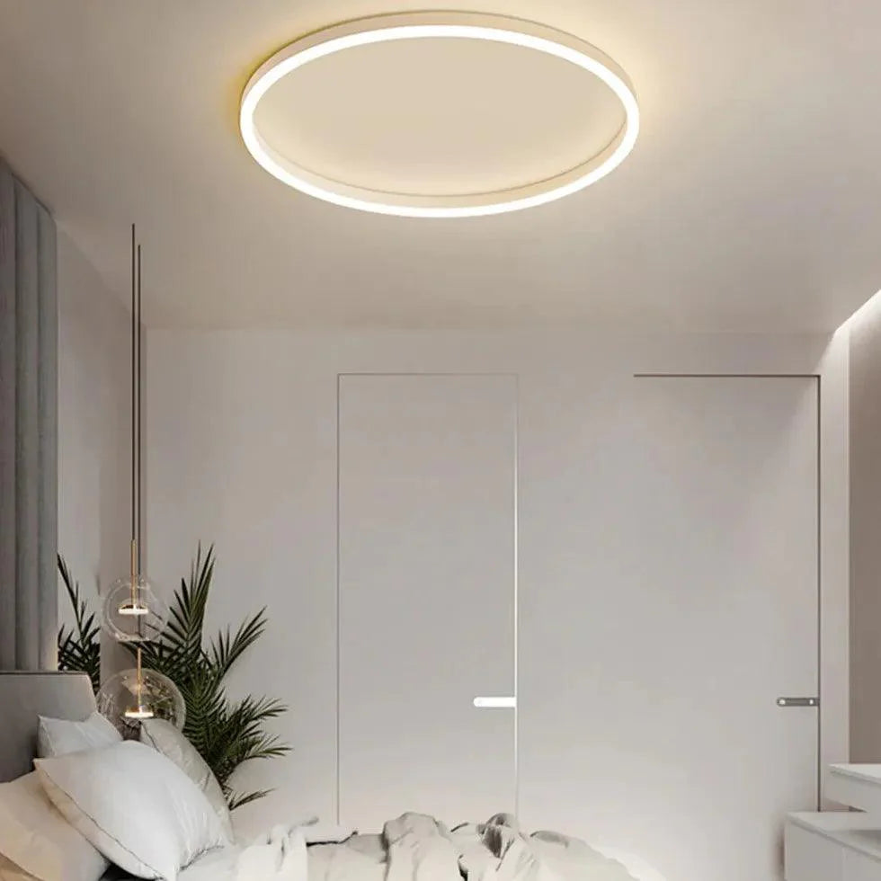 Circular Hollow Modern LED Flush Ceiling Lights for Home - Rebooters