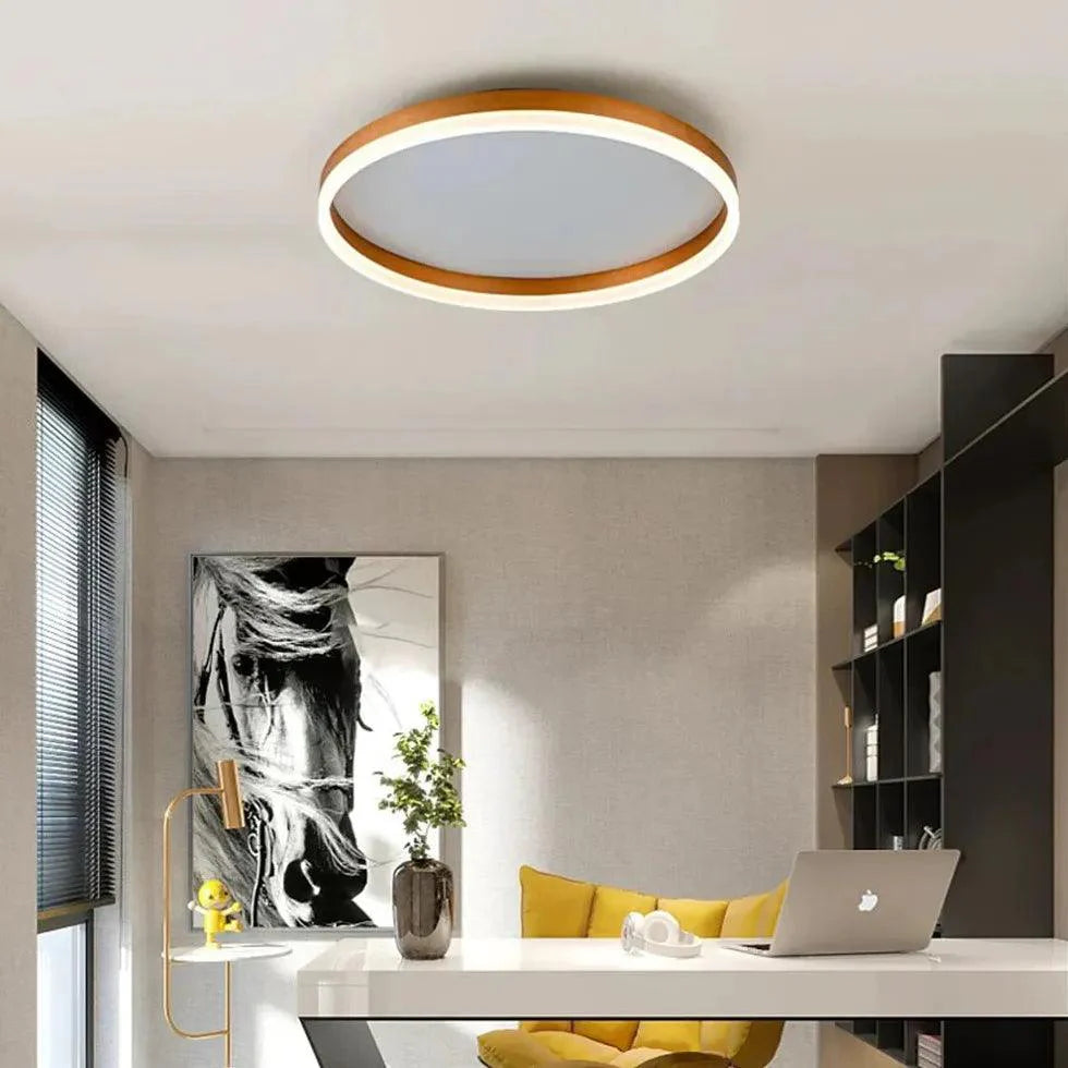 Circular Hollow Modern LED Flush Ceiling Lights for Home - Rebooters