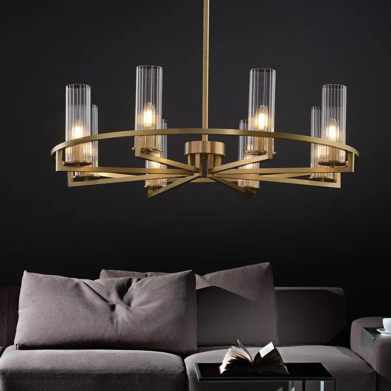 Ring-Frame Design Living Room Gold Chandelier Pendant Light | Rebooters - Rebooters