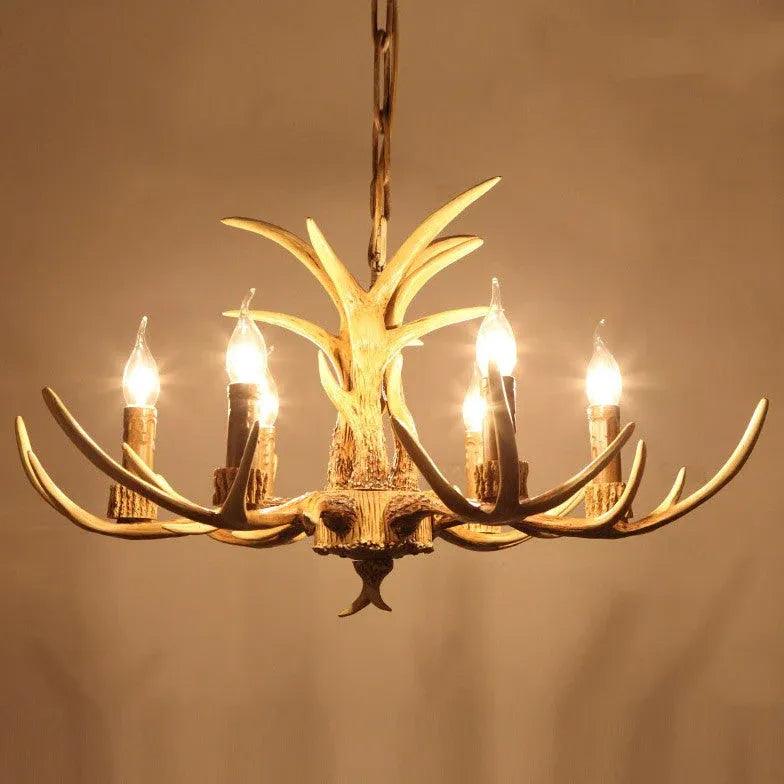 Rustic Style Antler LED Chandelier for Living Room Decor | Rebooters - Rebooters