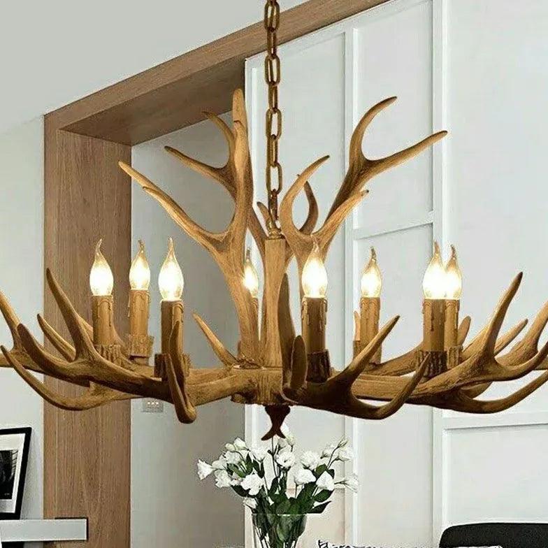 Rustic Style Antler LED Chandelier for Living Room Decor | Rebooters - Rebooters