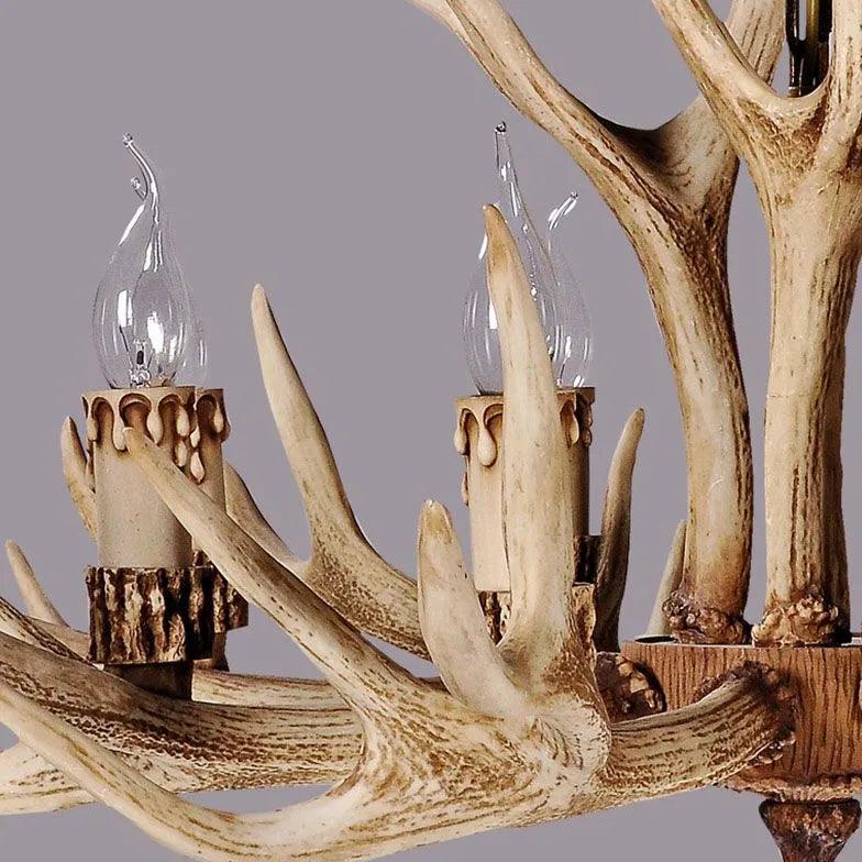 Rustic Style Antler LED Chandelier for Living Room Decor | Rebooters - Rebooters