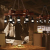 Ship-Shaped Wooden Dining Room Industrial Chandelier Light | Rebooters - Rebooters