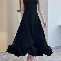 Lightweight Flowy Tiffany Women's Long-Sleeve Summer Dress - Rebooters -Women's Dresses