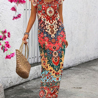 Kimora Bohemian Patchwork Women's Maxi Dress for Effortless Style - Rebooters -Women's Dresses