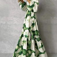 Womens Boho Tie-Dye Maxi Dress for Casual Elegance - Rebooters -Women's Dresses