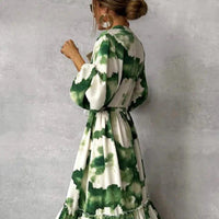 Womens Boho Tie-Dye Maxi Dress for Casual Elegance - Rebooters -Women's Dresses