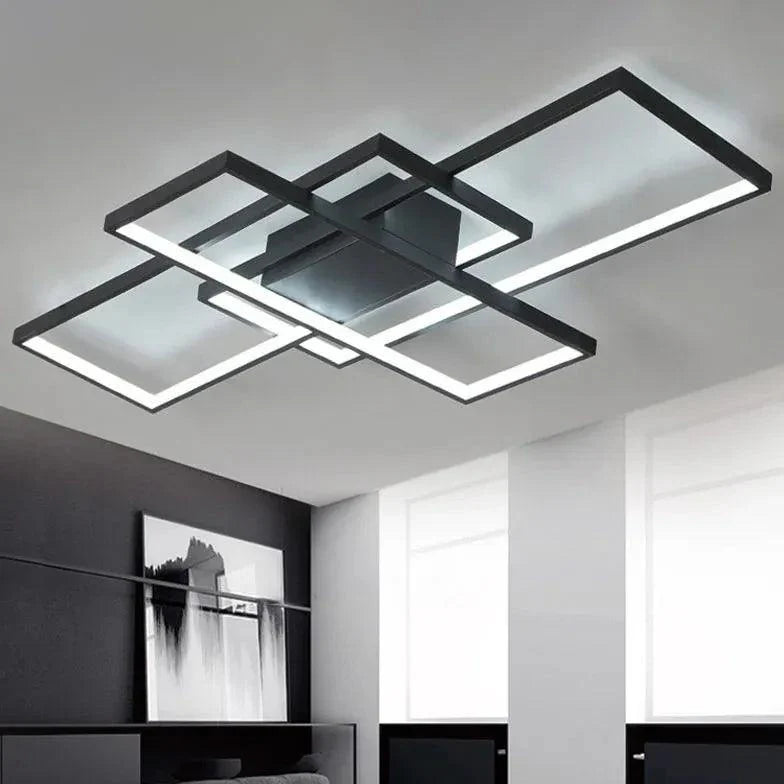 Multi-Rectangular Frame Modern Pendant Light for Home Use - Rebooters