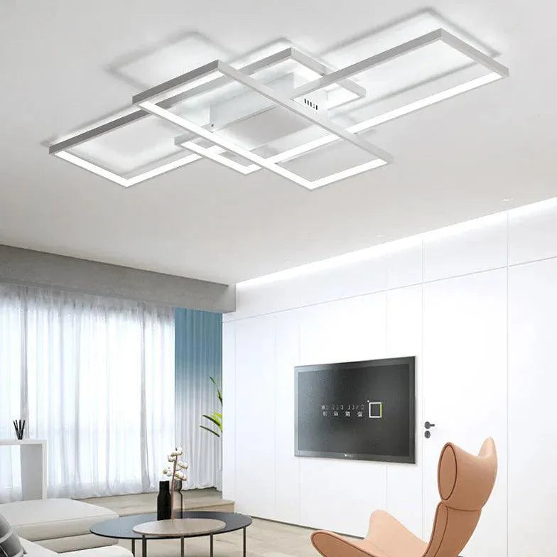 Multi-Rectangular Frame Modern Pendant Light for Home Use - Rebooters