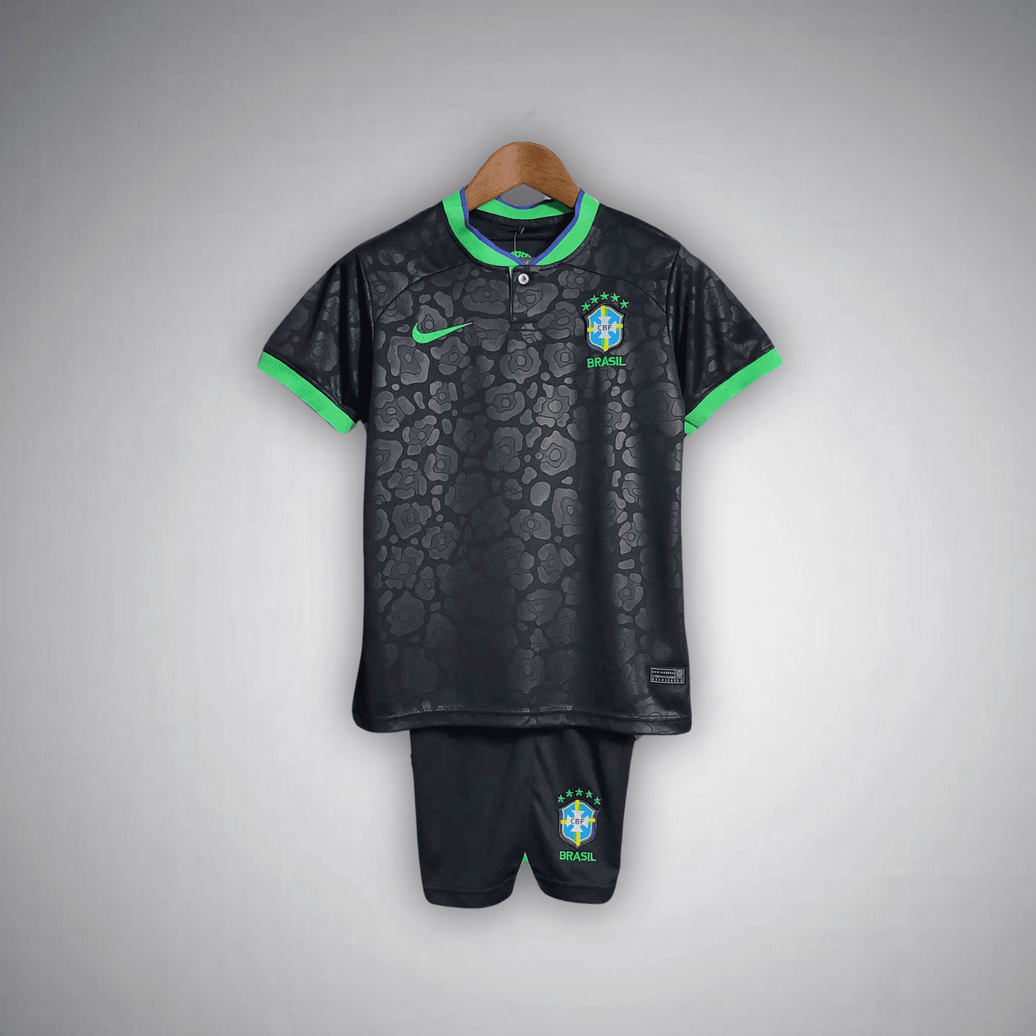 Brazil Black Leopard Premium Kids Size Kit for 2025 - Rebooters