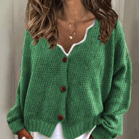 Womens Chic Knit Button-Up Cardigan for Stylish Comfort - Rebooters