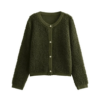 Womens Cozy Button-Up Sherpa Cardigan for Ultimate Comfort - Rebooters