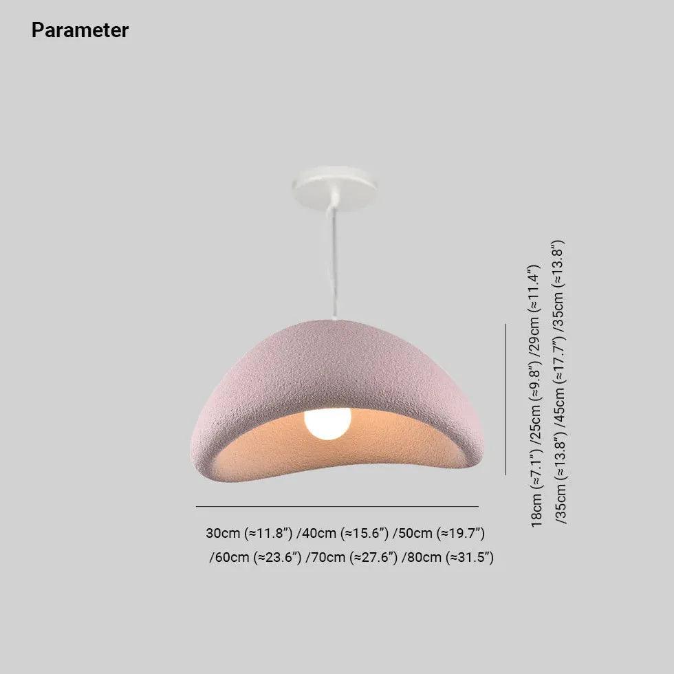 Polystyrene Modern Pink Bedroom Pendant Light Fixture - Rebooters