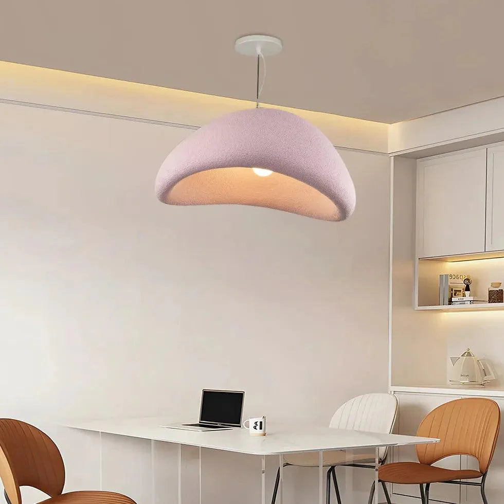 Polystyrene Modern Pink Bedroom Pendant Light Fixture - Rebooters