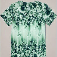 Floral V-Neck Top With Lace-Up Detail For Women Stylish Rebooters Womens Shirts