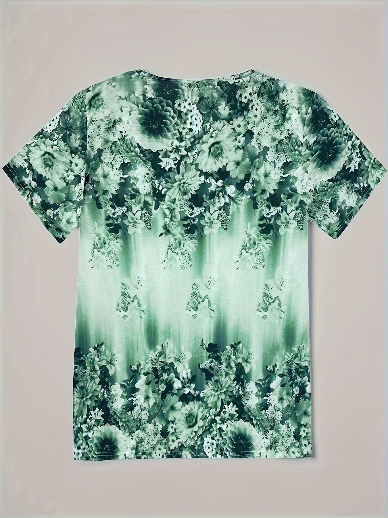 Floral V-Neck Top With Lace-Up Detail For Women Stylish Rebooters Womens Shirts