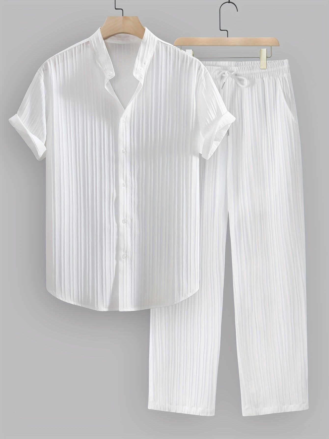 Plus Size Casual Co-Ord Set for Men Summer Comfort Rebooters mens 2 piece set